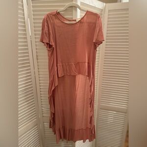 Gorgeous High-Low Antique Rose Top - Three Bird Nest